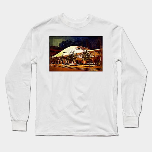 Denver Transit Center In Gothic Long Sleeve T-Shirt by KirtTisdale